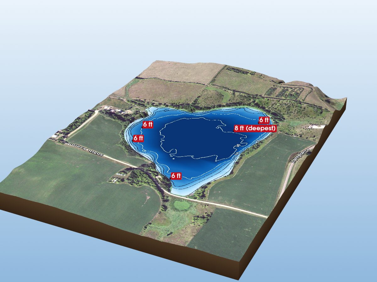 Depth map of Summit Lake