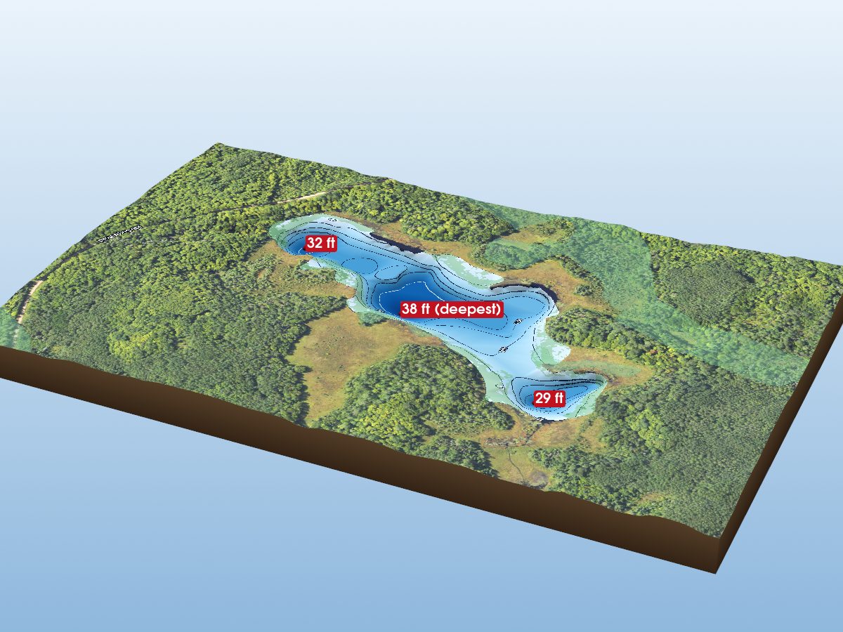 Depth map of Summit Lake