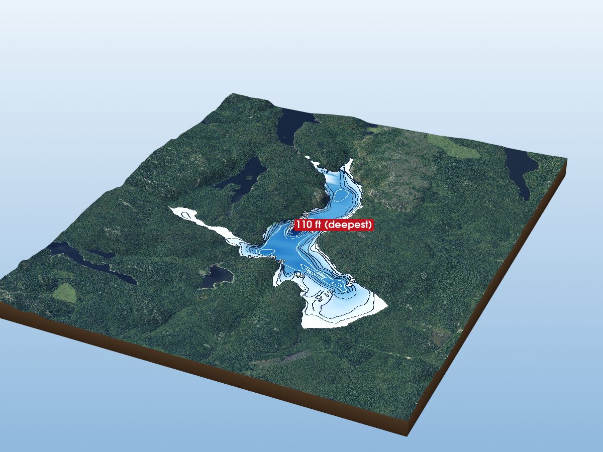 Depth map of Sun Lake