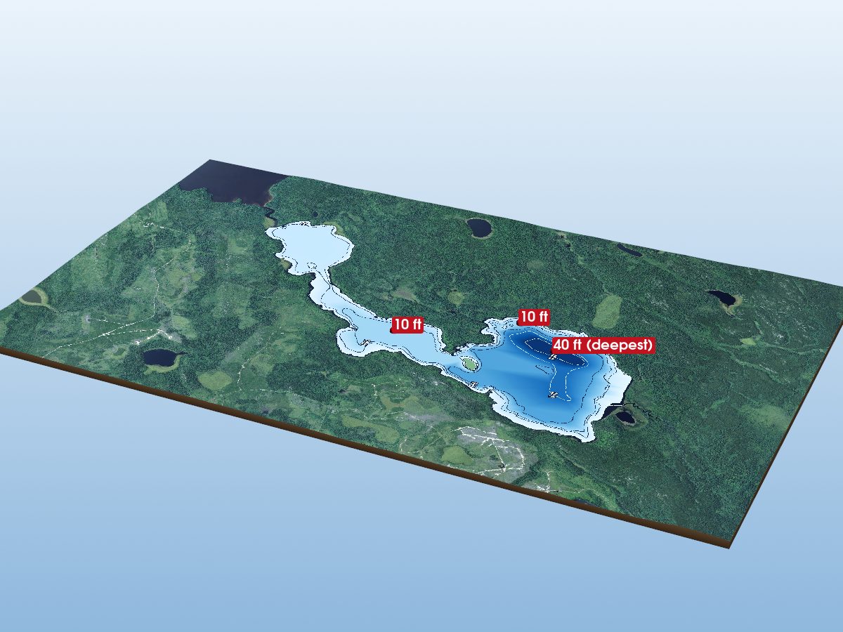 Depth map of Sunlight Lake