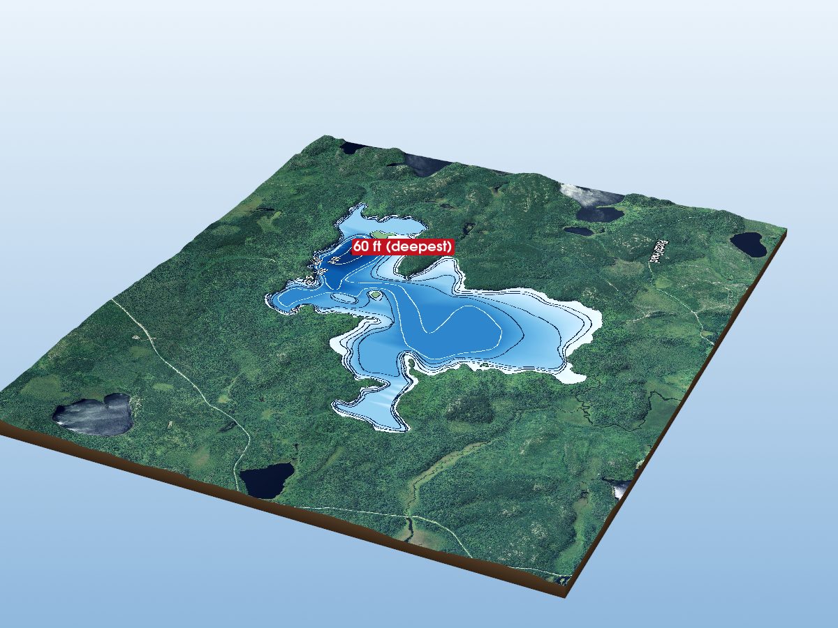 Depth map of Sup Lake