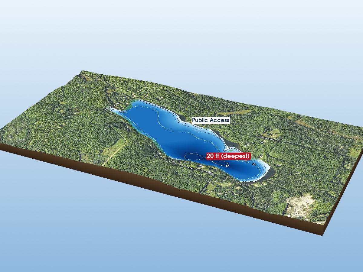 Depth map of Swan Lake