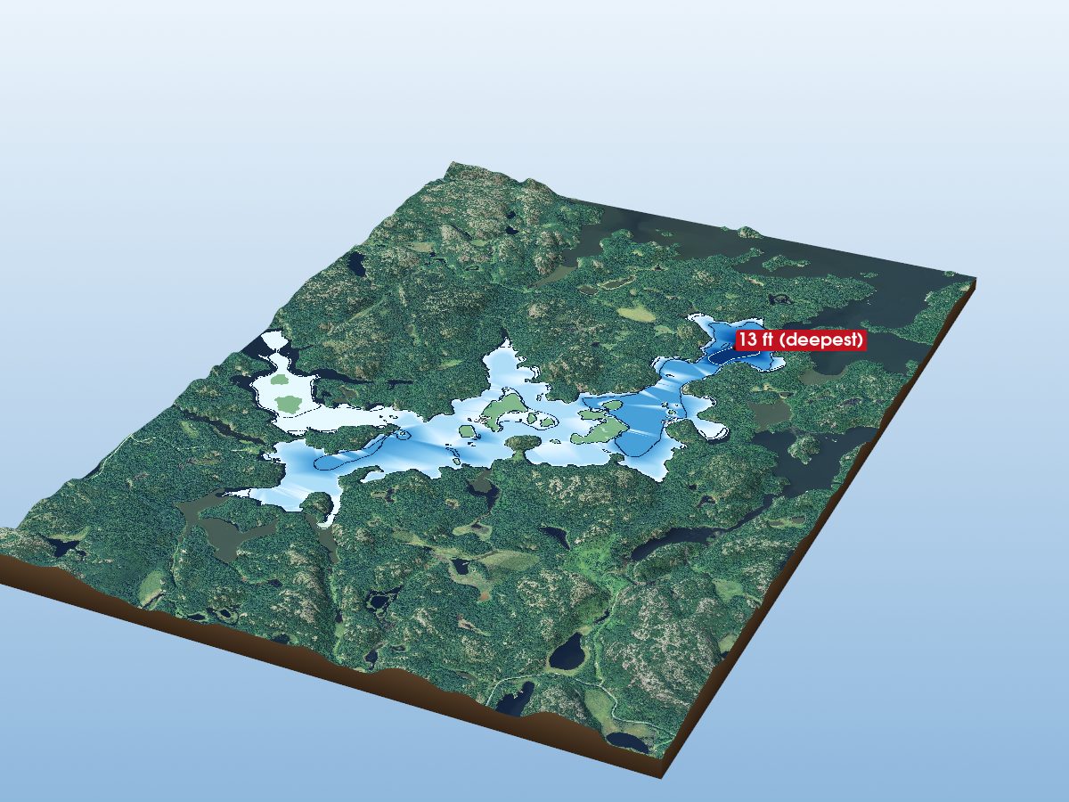 Depth map of Swan Lake