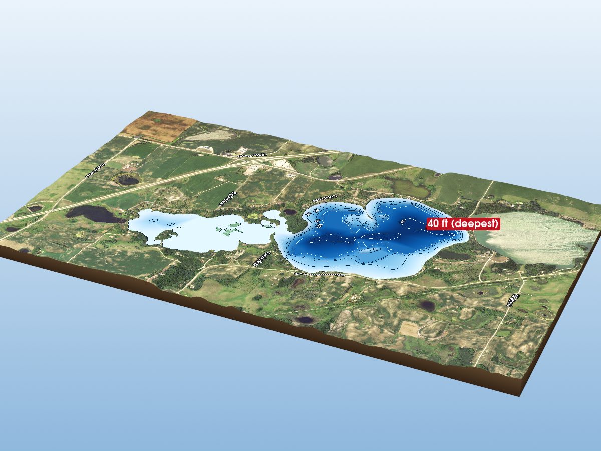 Depth map of Swan Lake