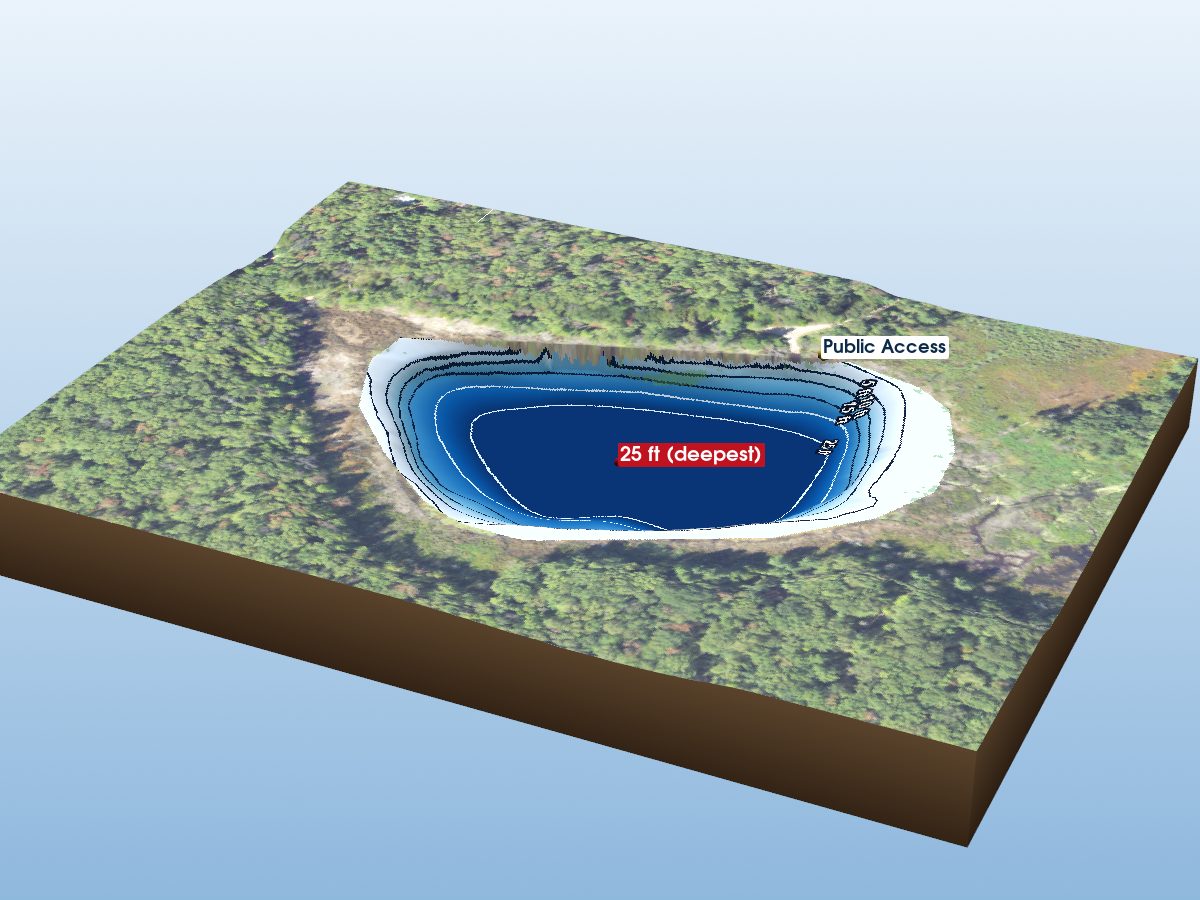 Depth map of Switzer Lake