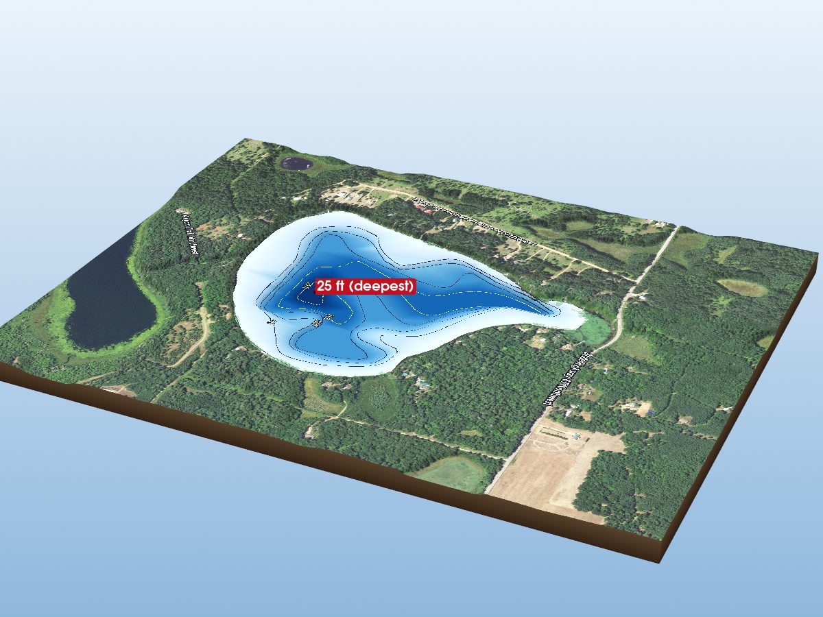 Depth map of Sylvan Lake