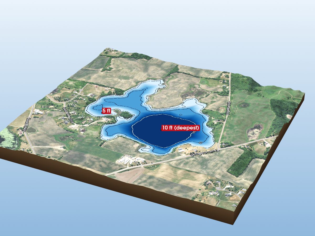 Depth map of Sylvan Lake