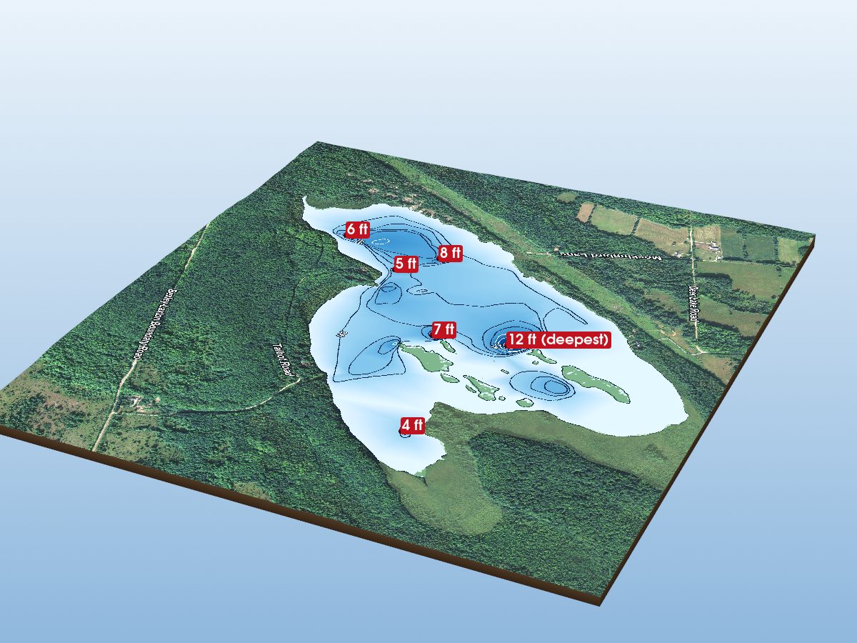 Depth map of Talbot Lake