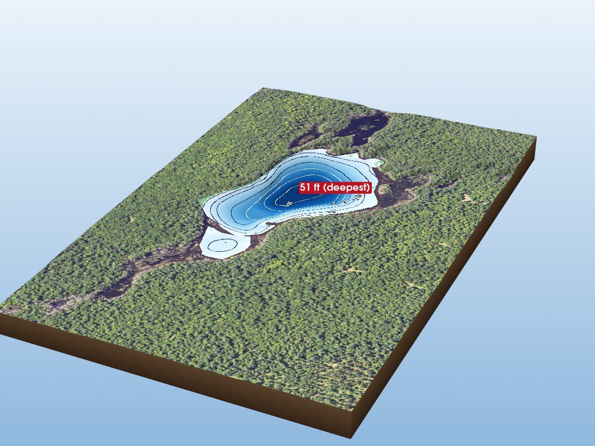 Depth map of Tank Lake