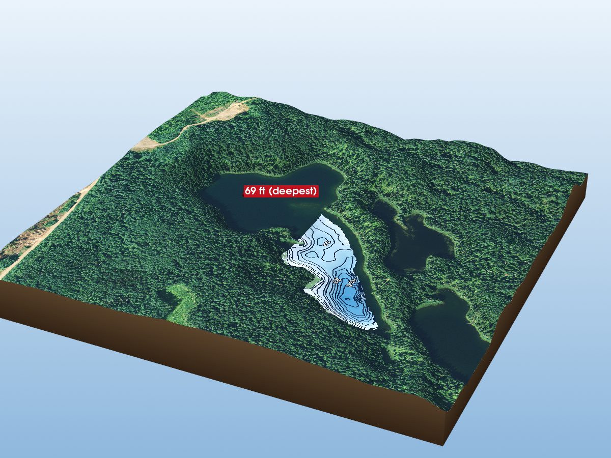 Depth map of Tarrison Lake B