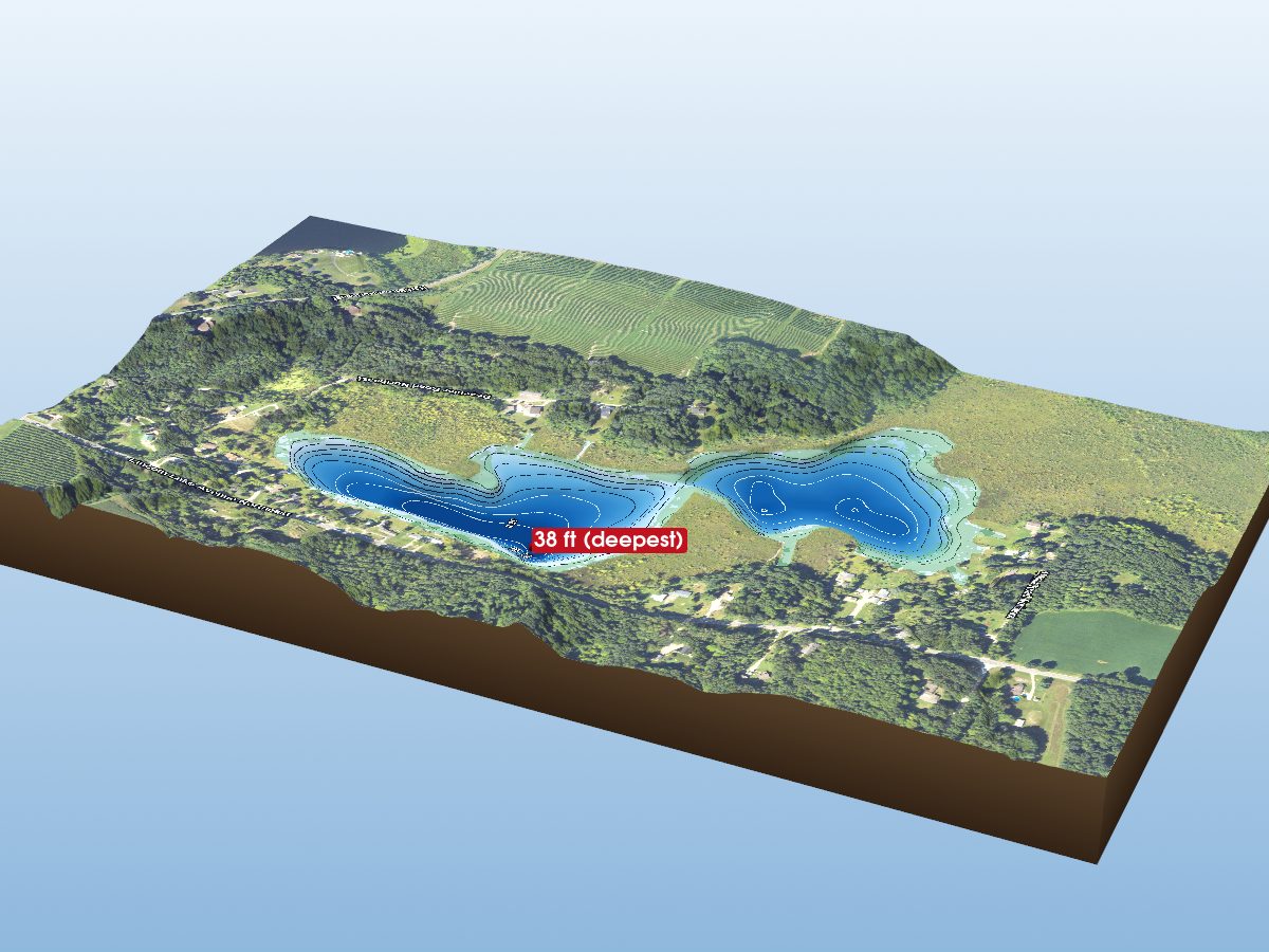 Depth map of Tek-E-Nink Lake