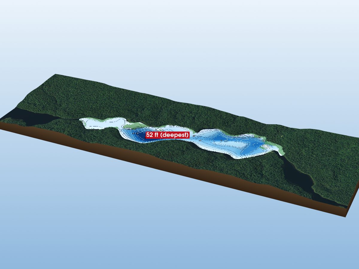 Depth map of Tenth Lake