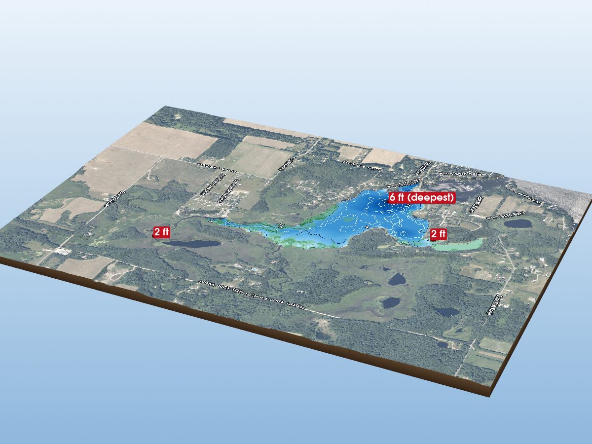 Depth map of The Backwaters