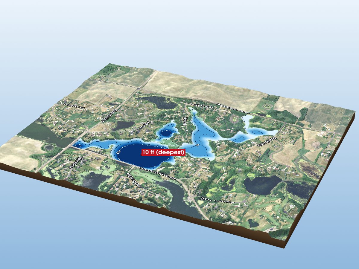 Depth map of Thole Lake