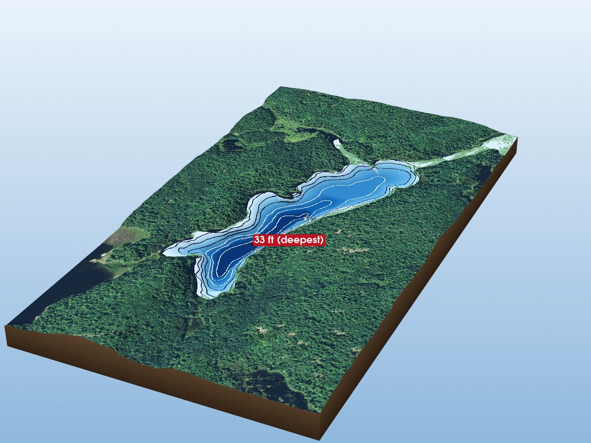 Depth map of Three Loon L.
