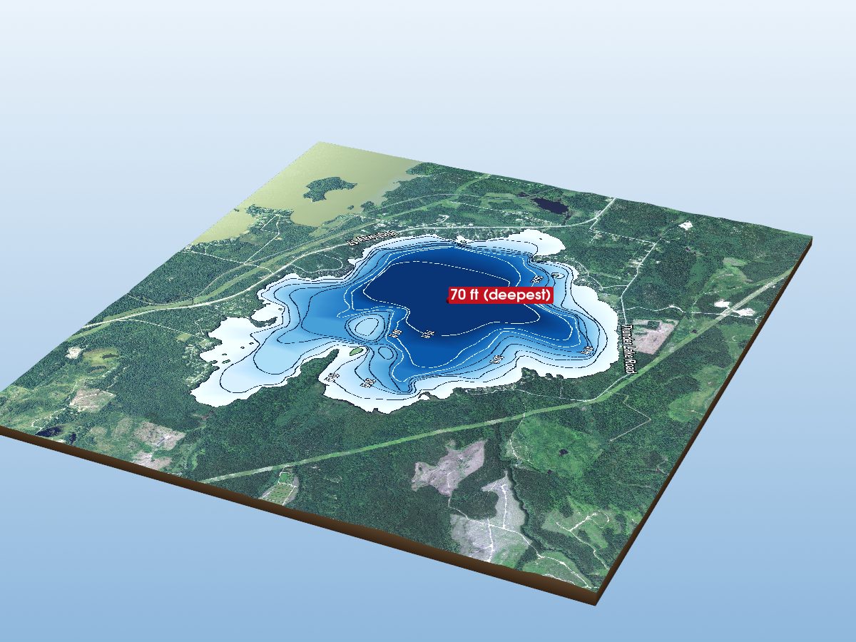Depth map of Thunder Lake