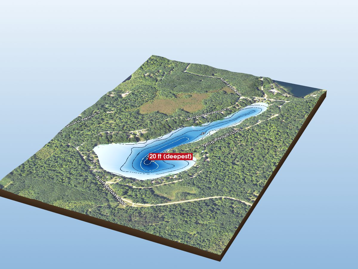 Depth map of Thunder Lake