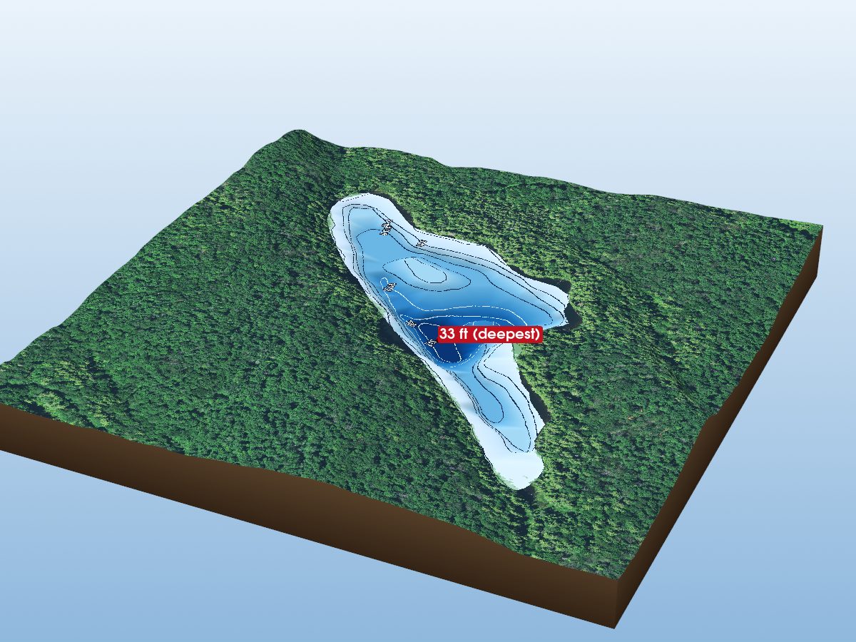 Depth map of Thunder Lake