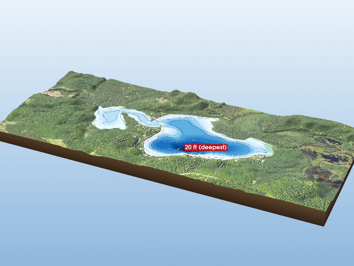 Depth map of Thunder Lake