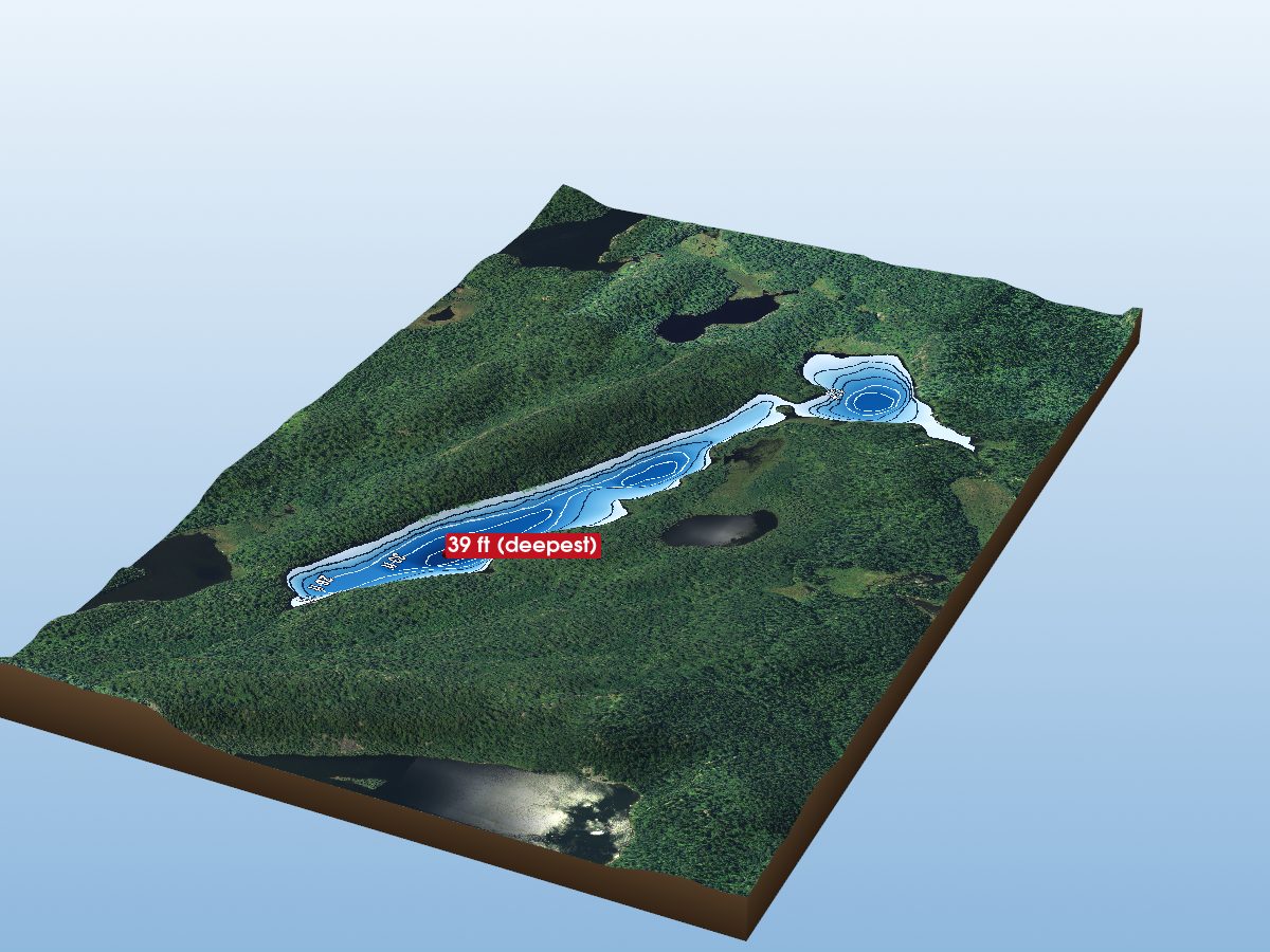 Depth map of Thunder Lake