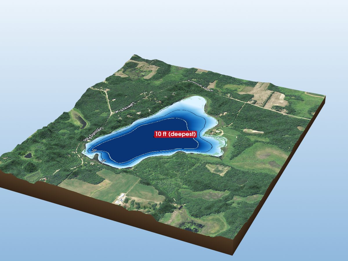 Depth map of Thunder Lake