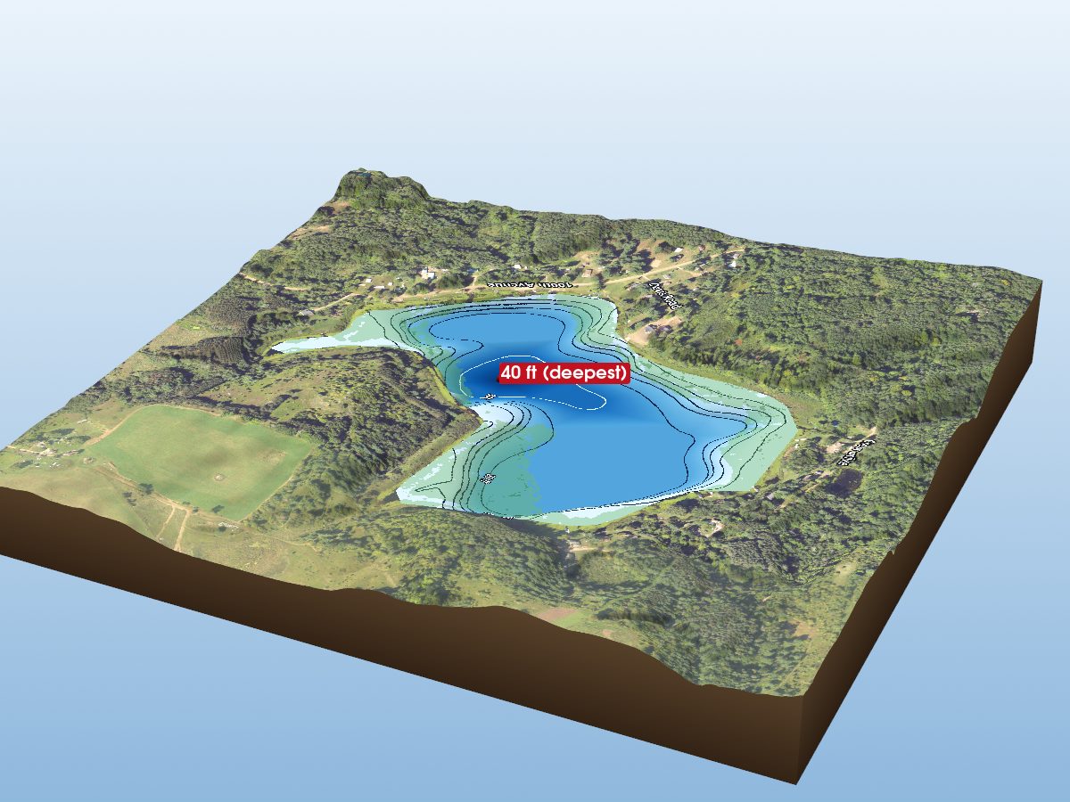 Depth map of Tiff Lake