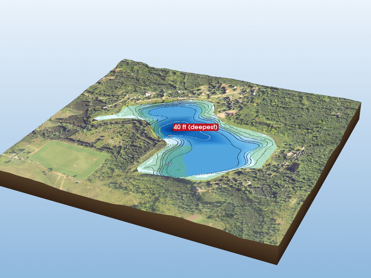 Depth map of Tiff Lake