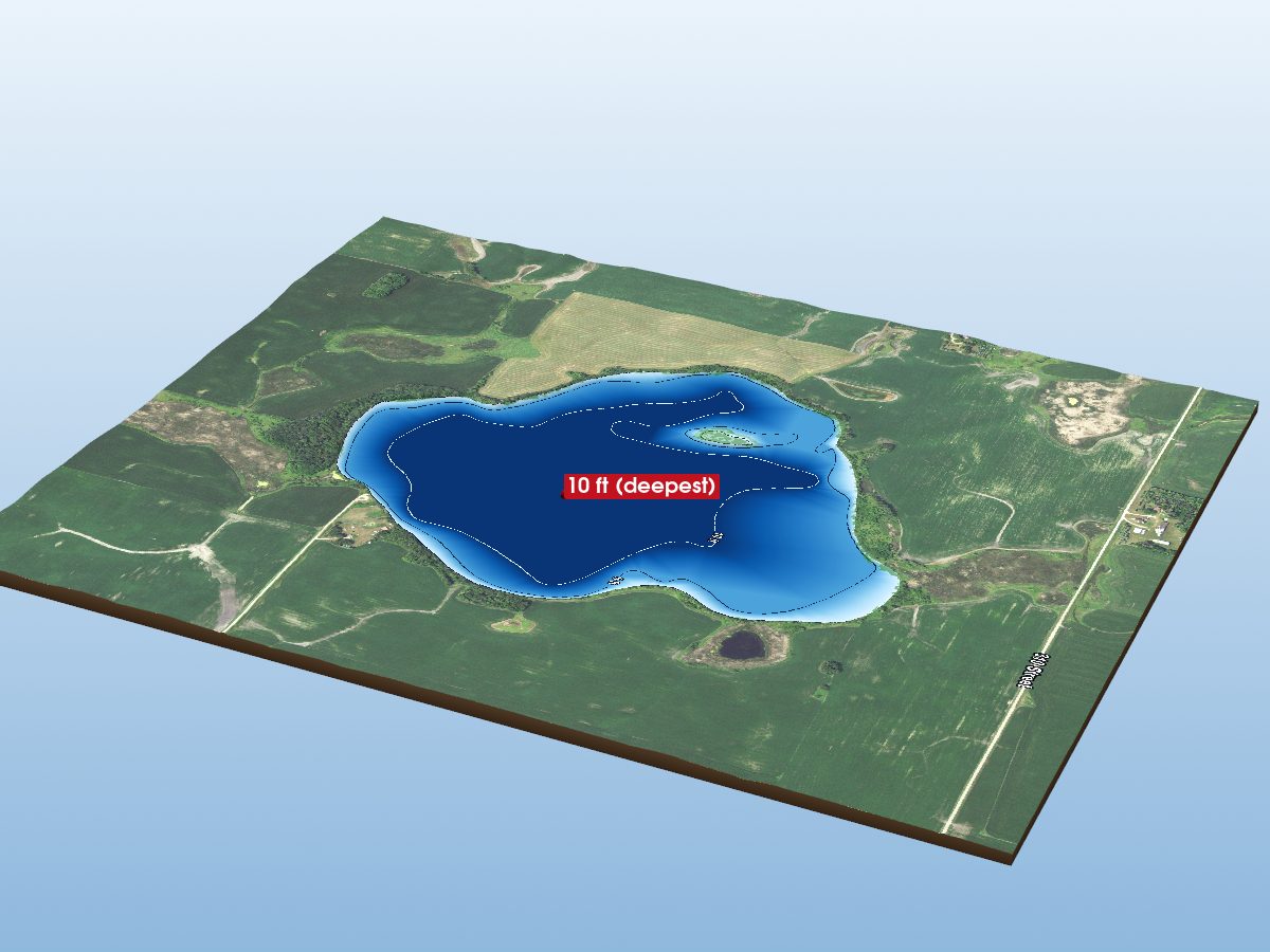 Depth map of Tilde Lake