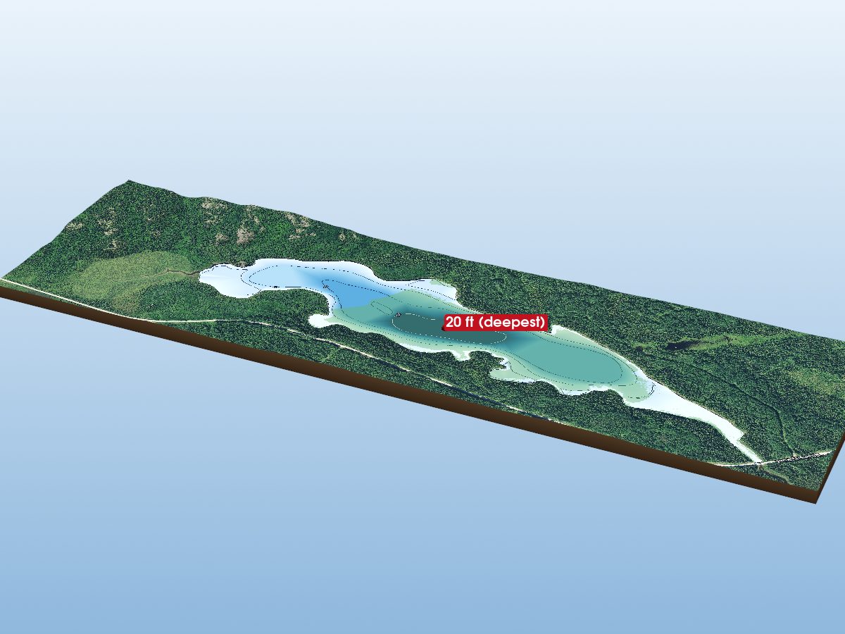 Depth map of Tilia Lake