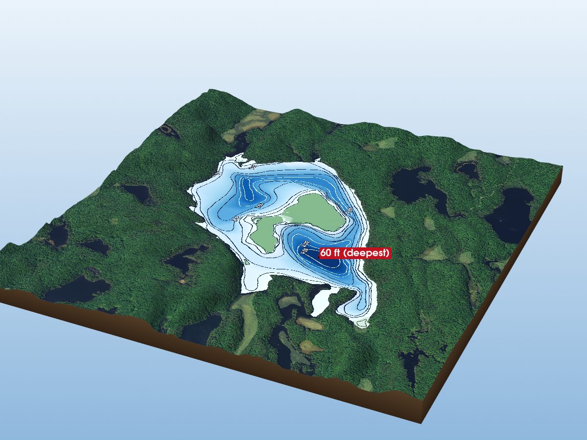 Depth map of Tim Lake