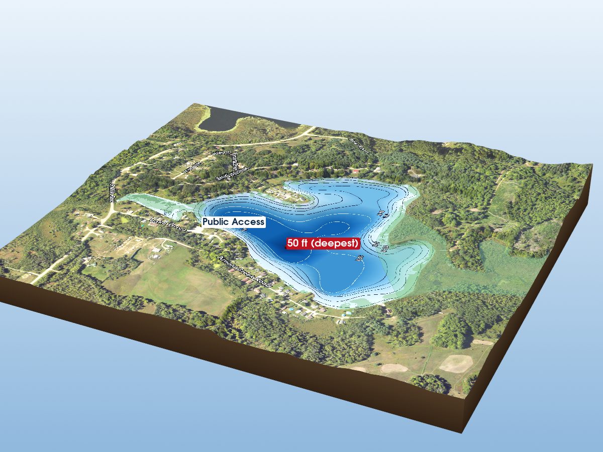 Depth map of Todd Lake