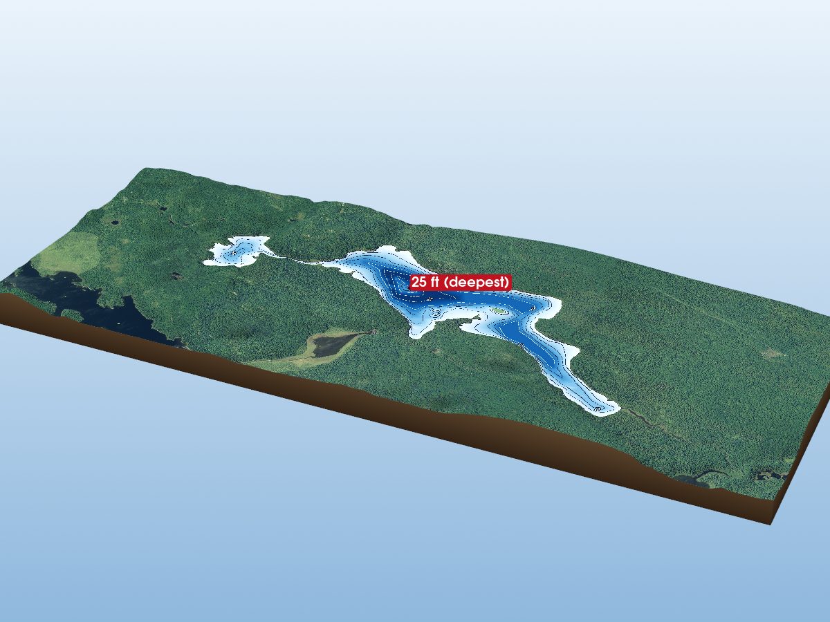Depth map of Tom Smith Lake