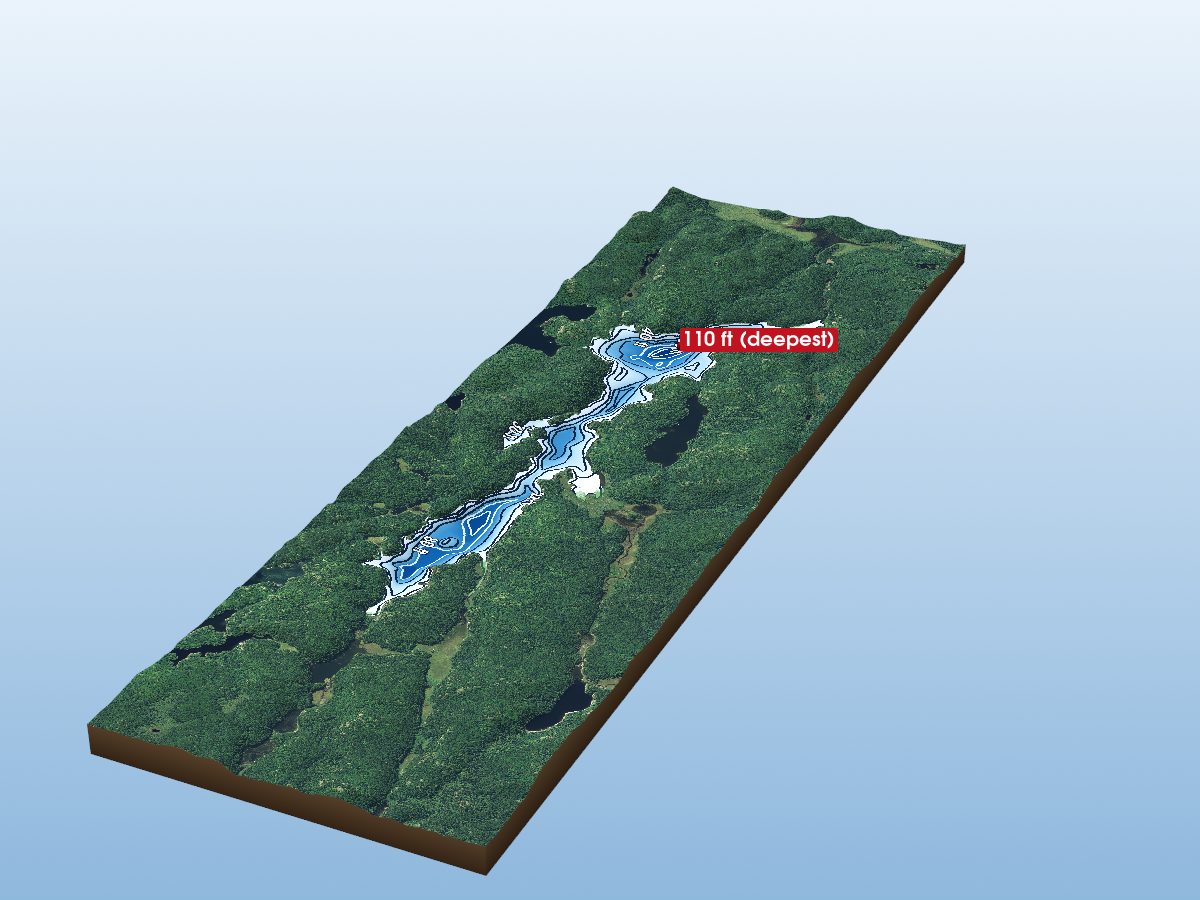 Depth map of Toodee Lake