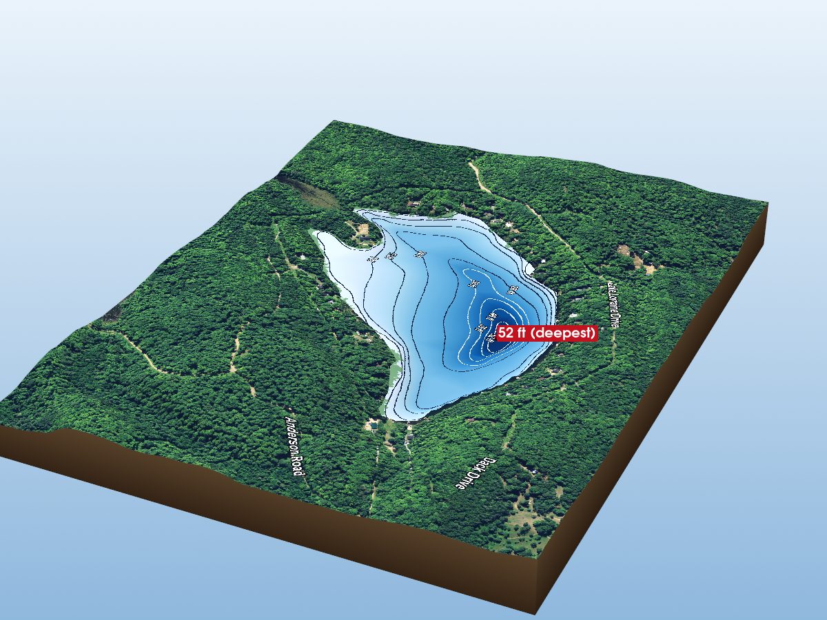 Depth map of Tory Lake