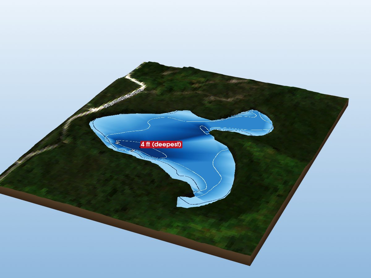 Depth map of Totten Lake