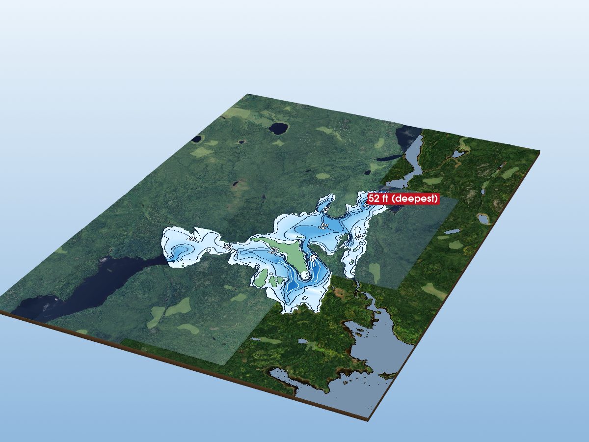 Depth map of Triangular Lake