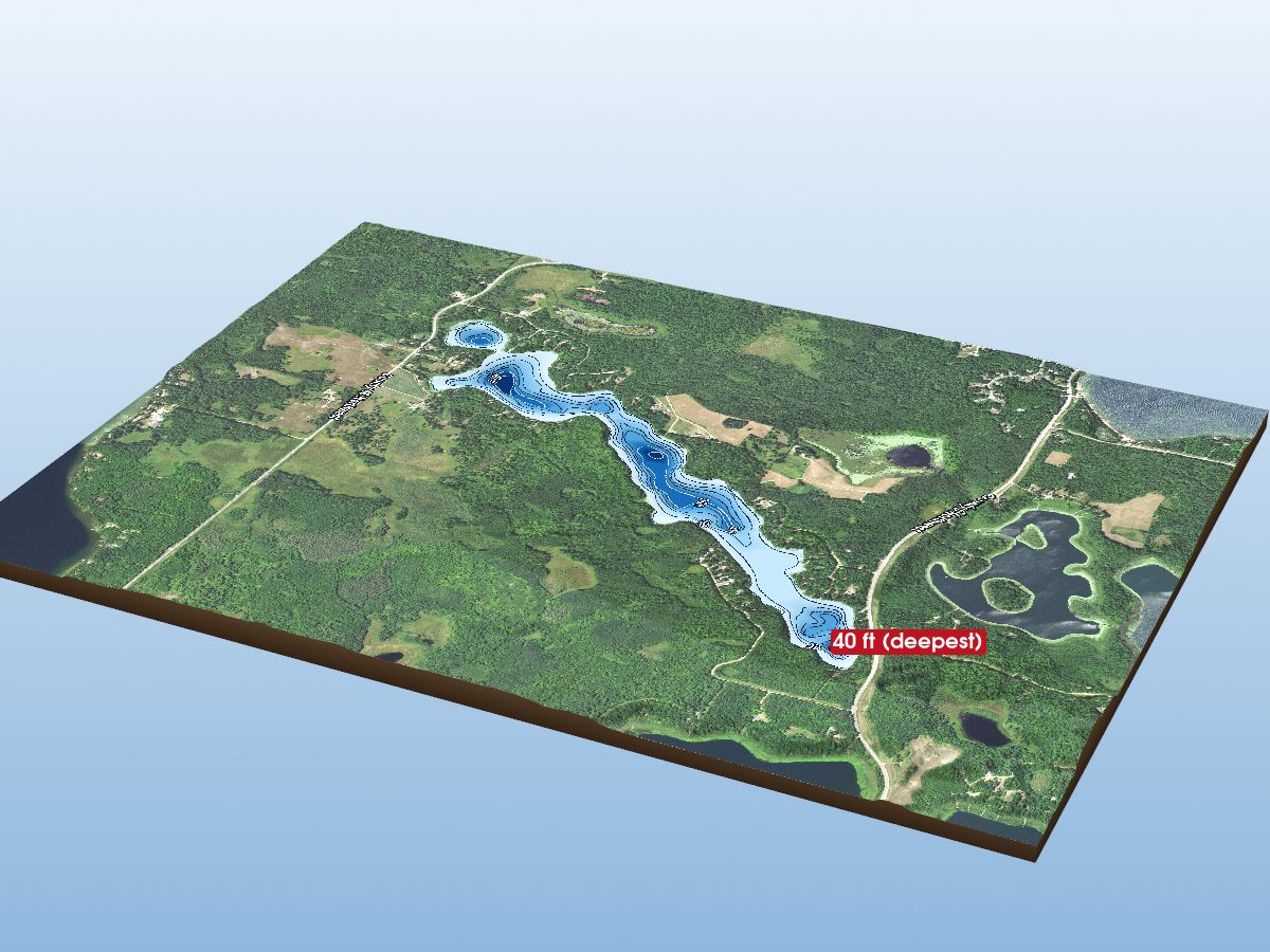 Depth map of Trillium Lake