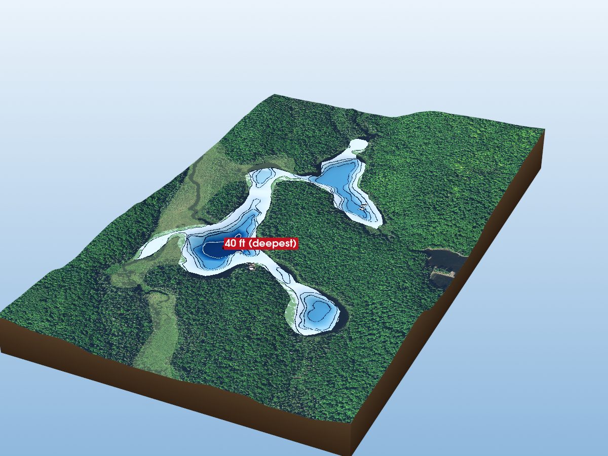 Depth map of Trout L.