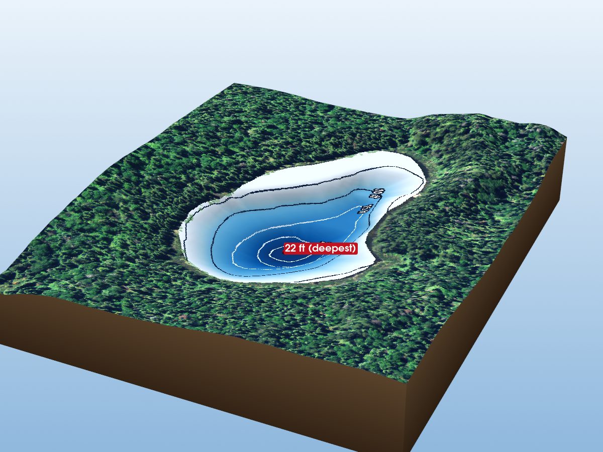 Depth map of Tuke Lake