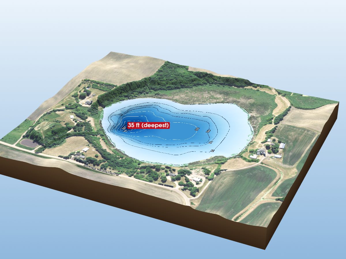 Depth map of Turbid Lake