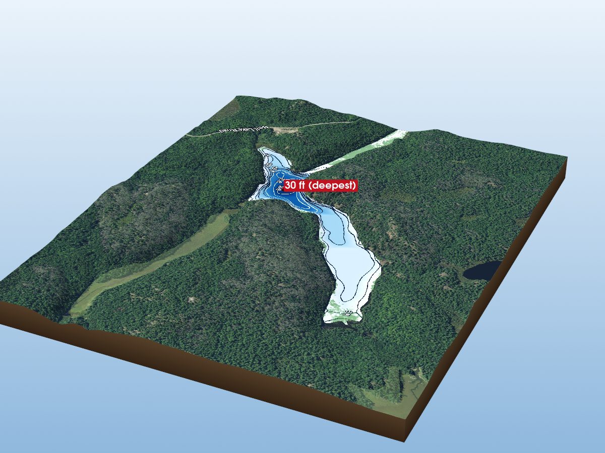 Depth map of Turbid Lake