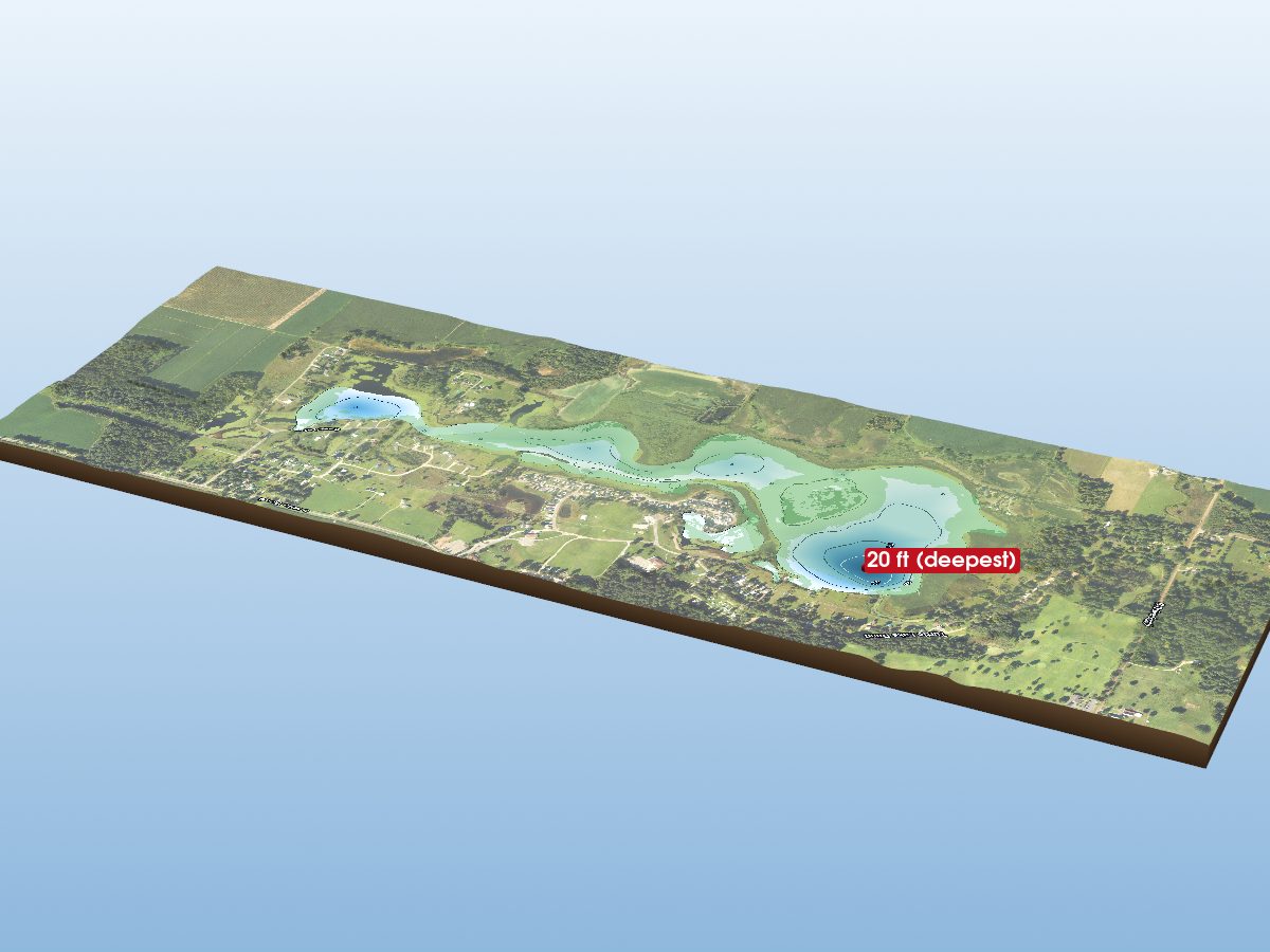 Depth map of Turtle Lake