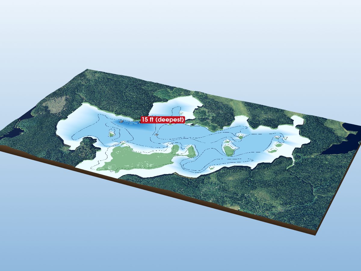 Depth map of Tutu Lake