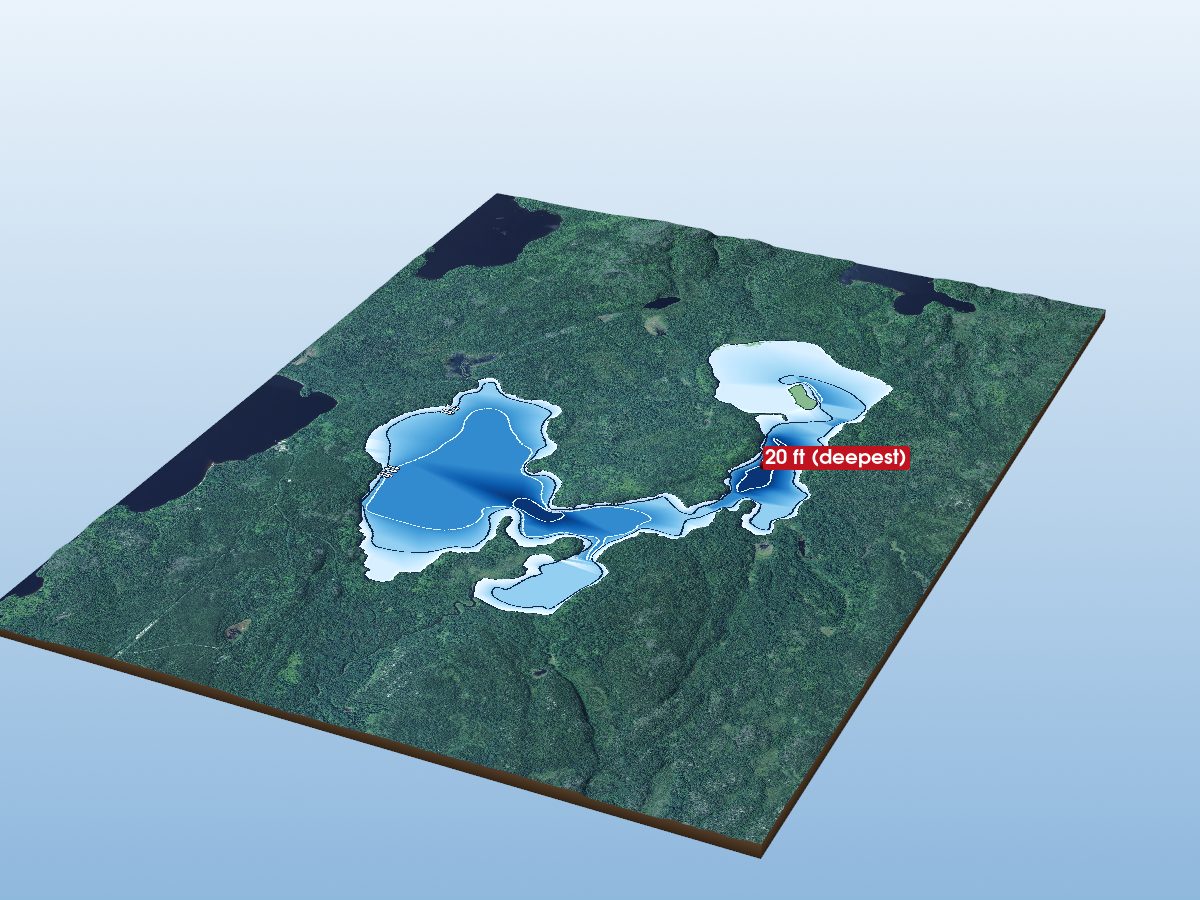 Depth map of Twain Lake