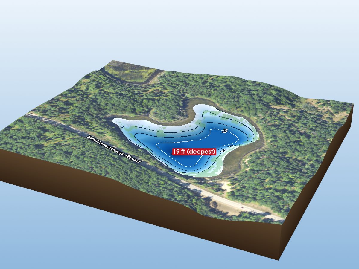 Depth map of Twin Lake (North)