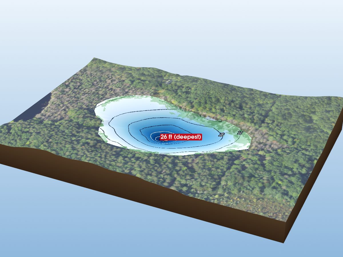 Depth map of Twin Lake (North)