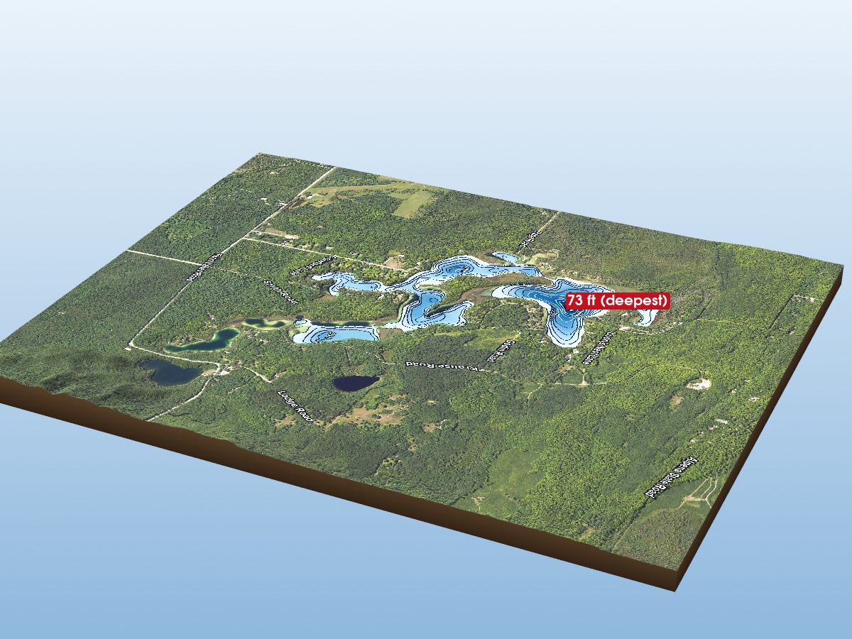 Depth map of Twin Lake (South)