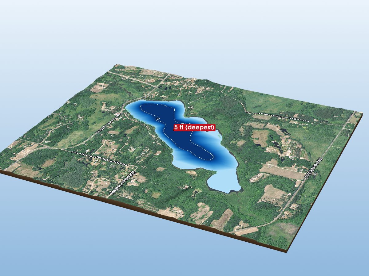 Depth map of Typo Lake