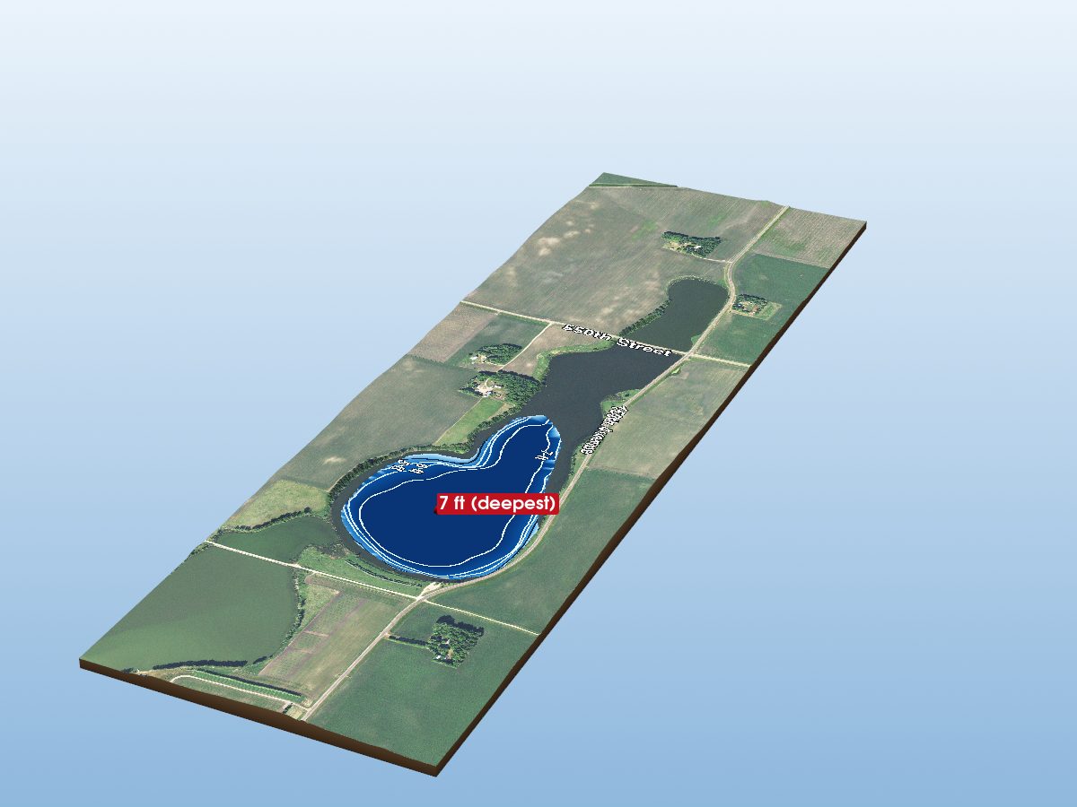 Depth map of Tyson Lake