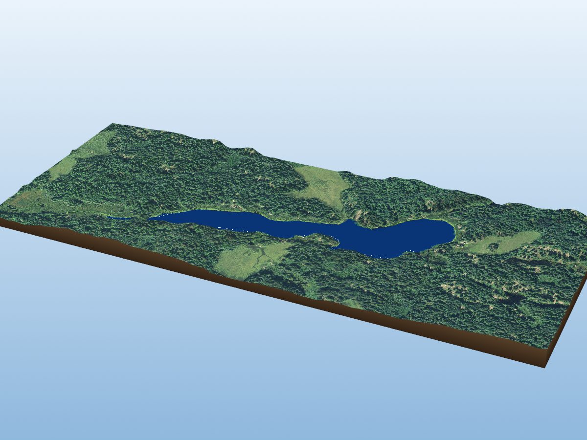 Depth map of Union Lake